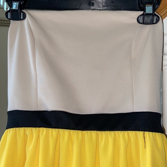 HIGH LOW Nude & Yellow Dress 💛 - Picture 5 of 9